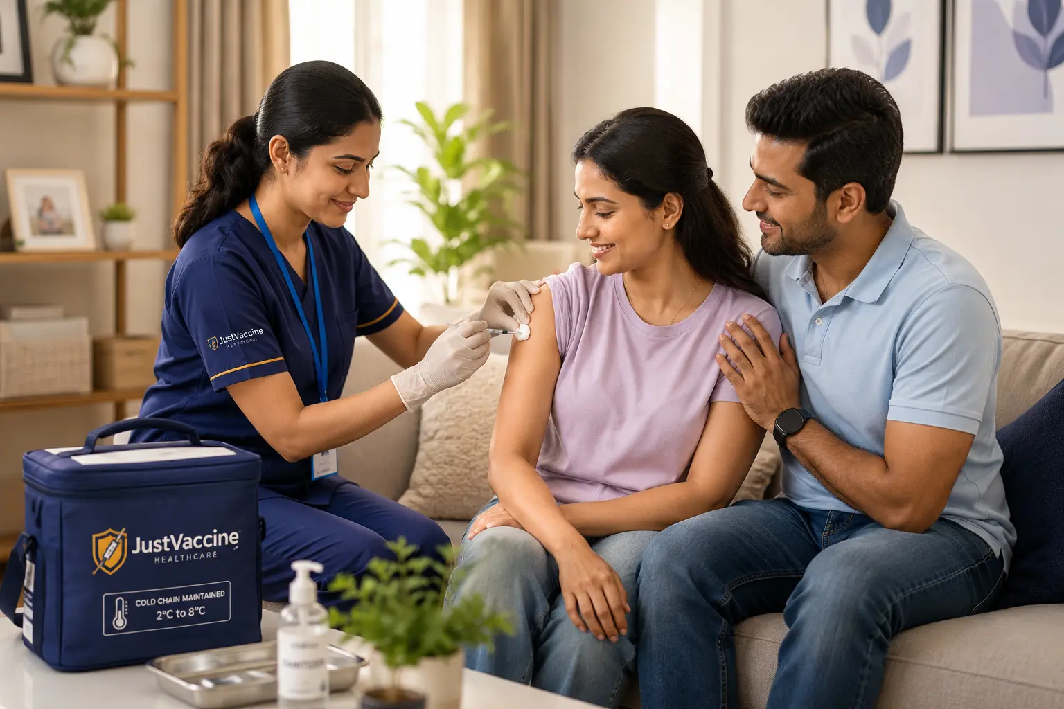 home vaccination in Pragathi Nagar — doorstep vaccination service for families in Hyderabad