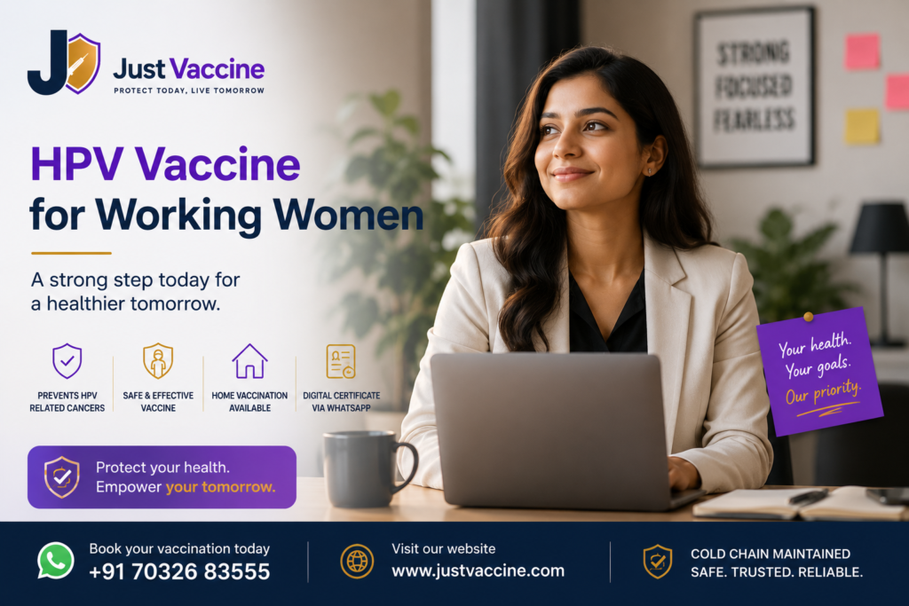 HPV vaccine for working women in India