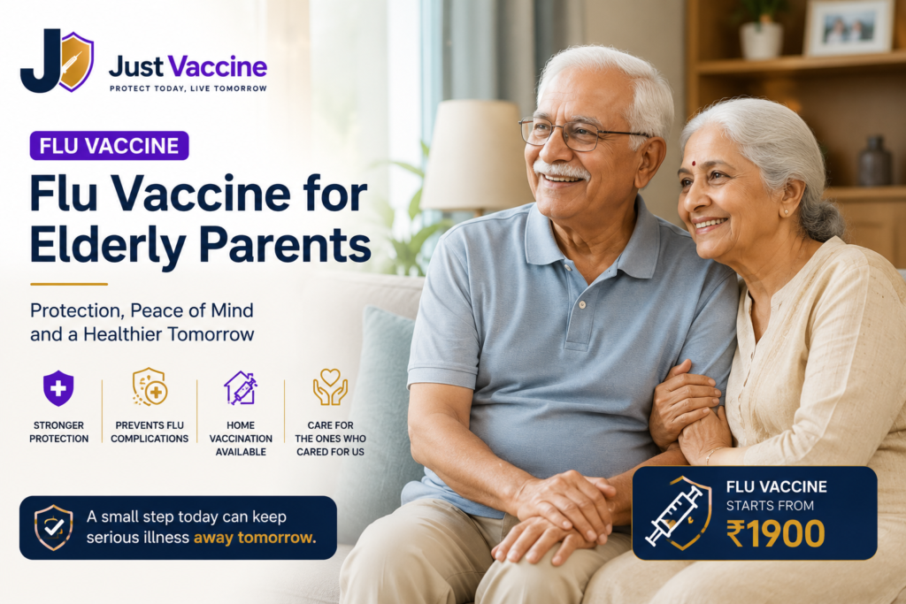 Flu vaccine for elderly parents in India