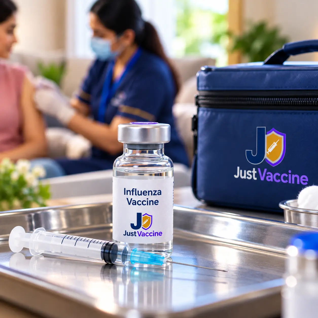 Flu vaccine at home in Kokapet by JustVaccine
